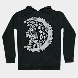 Astronaut Moon Digger Hoodie